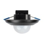 3xPIR Judesio daviklis SENTO-O-WT-B 230V IP44/20 H360° Plastikas Juoda