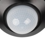 3xPIR Judesio daviklis SENTO-O-WT-B 230V IP44/20 H360° Plastikas Juoda