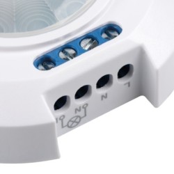 PIR Judesio daviklis ZONA MINI-W 230V IP20 H360° Plastikas Balta