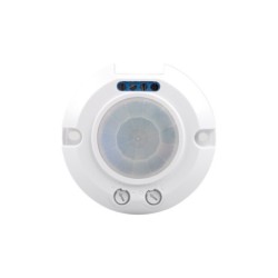 PIR Judesio daviklis ZONA MINI-W 230V IP20 H360° Plastikas Balta