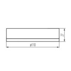 PIR Judesio daviklis ZONA MINI WT-W 230V IP65/20 H360° Plastikas Balta