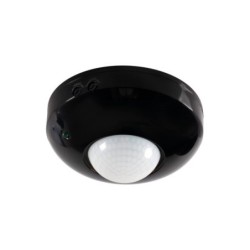 PIR Judesio daviklis ZONA JQ-37-B 230V IP20 H360/V120° Plastikas Juoda