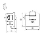 PIR Judesio daviklis MARID JQ-L 230V IP20 H150/V30° Plastikas Balta