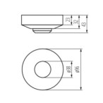 Mikrobangų Judesio daviklis ROLF JQ-O 230V IP20 H360/V160° Plastikas Balta