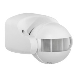 PIR Judesio daviklis ALER JQ-30-W 230V IP44 H160/V20° Plastikas Balta