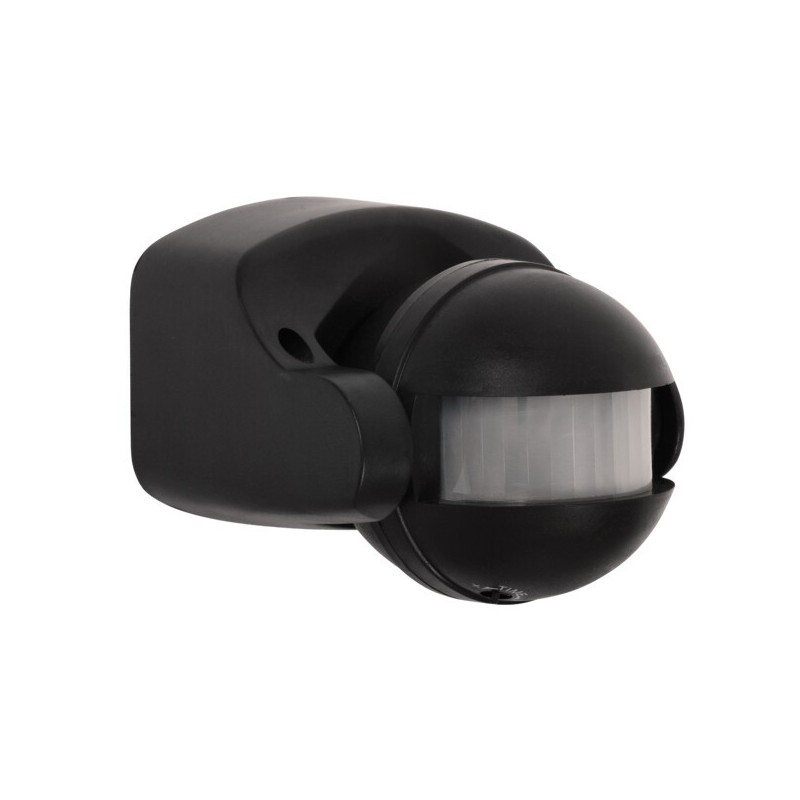 PIR Judesio daviklis ALER JQ-30-B 230V IP44 H160/V20° Plastikas Juoda