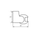PIR Judesio daviklis ALER JQ-30-B 230V IP44 H160/V20° Plastikas Juoda