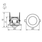 PIR Judesio daviklis MERGE ADJ-O 230V IP20 H360/V120° Plastikas Balta