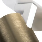 Sieninis šviestuvas LAURIN EL-1O W-G 1xGU10 Aliuminio lydinys balta, aukso GU10 IP20