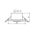 Įmontuojamas PIR Judesio daviklis MERGE-WT-O-B/B 230V, 50Hz (Juoda)