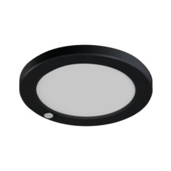 Universalaus montavimo LED Panelė ERGA PIR 17W CCT-B IP20 3000, 4000, 6500K su judesio davikliu (juoda)