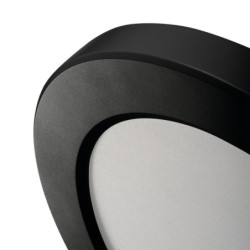 Universalaus montavimo LED Panelė ERGA PIR 17W CCT-B IP20 3000, 4000, 6500K su judesio davikliu (juoda)