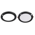 Universalaus montavimo LED Panelė ERGA PIR 17W CCT-B IP20 3000, 4000, 6500K su judesio davikliu (juoda)