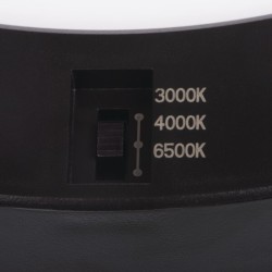 Universalaus montavimo LED Panelė ERGA PIR 17W CCT-B IP20 3000, 4000, 6500K su judesio davikliu (juoda)