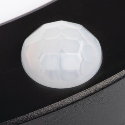 Universalaus montavimo LED Panelė ERGA PIR 17W CCT-B IP20 3000, 4000, 6500K su judesio davikliu (juoda)