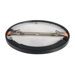 Universalaus montavimo LED Panelė ERGA PIR 17W CCT-B IP20 3000, 4000, 6500K su judesio davikliu (juoda)