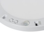 Universalaus montavimo LED Panelė ERGA PIR 17W CCT-W IP20 3000, 4000, 6500K su judesio davikliu (balta)