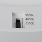 Universalaus montavimo LED Panelė ERGA PIR 17W CCT-W IP20 3000, 4000, 6500K su judesio davikliu (balta)