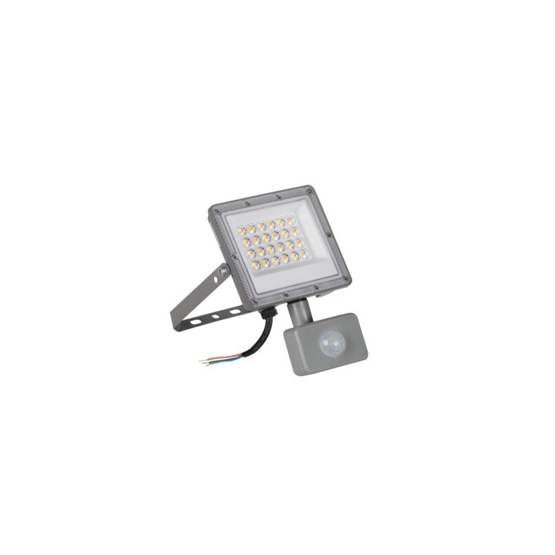 Prožektorius ACETE 20W CCT SE GR 20W 3000, 4000, 6500K IP44 su judesio davikliu