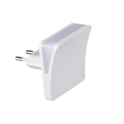 Naktinis šviestuvas jungiamas į kištukinį lizdą HOFI LED WW W 0,28W 220V 3000K (šilta balta) Balta