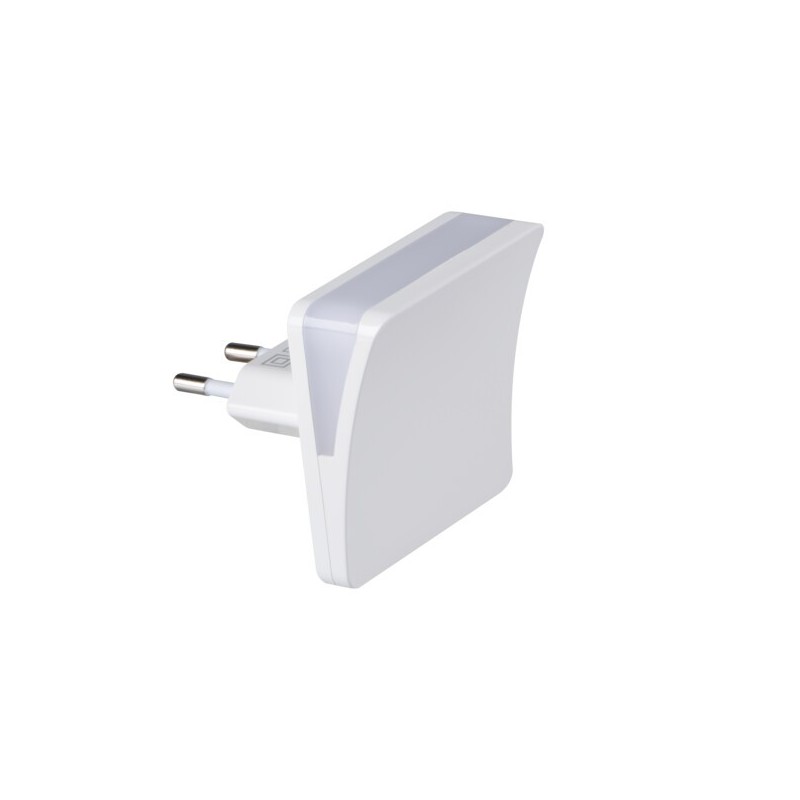 Naktinis šviestuvas jungiamas į kištukinį lizdą HOFI LED WW W 0,28W 220V 3000K (šilta balta) Balta