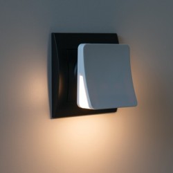Naktinis šviestuvas jungiamas į kištukinį lizdą HOFI LED WW W 0,28W 220V 3000K (šilta balta) Balta