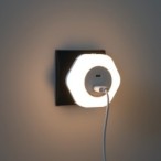 Naktinis šviestuvas jungiamas į kištukinį lizdą BOLA LED 2xUSB WW W 0,22W 220V 3000K USB-A ir USB-C (šilta balta) Balta