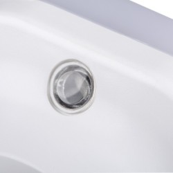 Naktinis šviestuvas jungiamas į kištukinį lizdą BOLA LED 2xUSB WW W 0,22W 220V 3000K USB-A ir USB-C (šilta balta) Balta