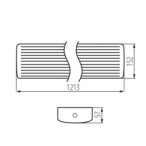 LED linijinis šviestuvas MEBA LED 40W IP54 NW 4000K