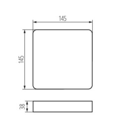 LED Panelės TAVO paviršinio mondavimo rėmas FRAME DL 12W W IP K