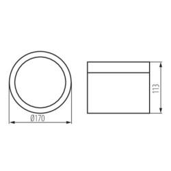 Lubinis šviestuvas TIBERI PRO NT30W-940W LED SMD 30W balta IP54