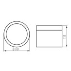 Lubinis šviestuvas TIBERI PRO NT30W-940W LED SMD 30W balta IP54