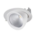 Įmontuojamas pakreipiamas LED šviestuvas HIMA LED 23W-NW-W 4000K 23W balta