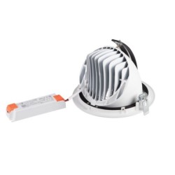 Įmontuojamas pakreipiamas LED šviestuvas HIMA LED 23W-NW-W 4000K 23W balta