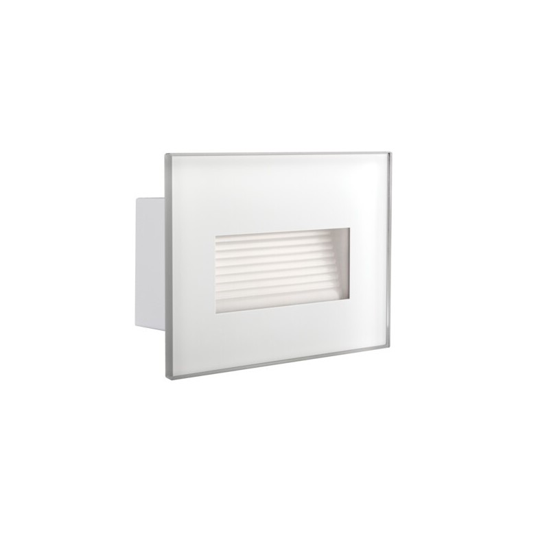 Įmontuojamas lauko sieninis LED šviestuvas GLASI LED 3W P NW-W 4000K (balta) IP44