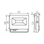 Prožektorius ANTEM LED 10W-NW B 10W 4000K IP65