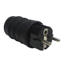 230V šakutė į kištukinį lizdą GRIP W/US IP44 16A (juoda)
