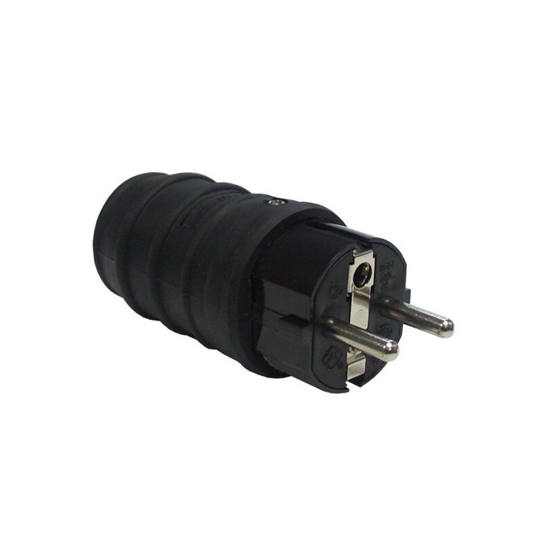 230V šakutė į kištukinį lizdą GRIP W/US IP44 16A (juoda)