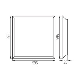 LED Panelė BLINGO 38W 4560 60x60cm NW 38W IP20 Neutrali balta 4000K