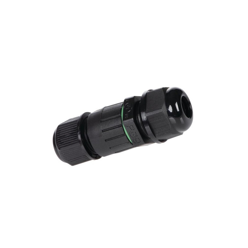Hermetiška jungtis laidams IQ-LED FL QC I 3x1MM2 IP68 Juoda