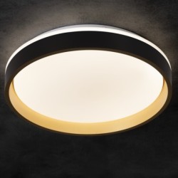 Lubinis šviestuvas SOLN LED CCTDIM B/G LED SMD 25W juoda, aukso IP20