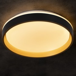 Lubinis šviestuvas SOLN LED CCTDIM B/G LED SMD 25W juoda, aukso IP20