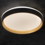 Lubinis šviestuvas SOLN LED CCTDIM B/G LED SMD 25W juoda, aukso IP20