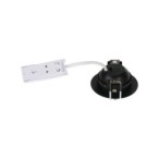 Įmontuojamas šviestuvas FIZU CCT B 4W juoda IP20