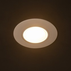 Įmontuojamas šviestuvas FIZU CCT W 4W balta IP20