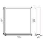 LED Panelė BLINGO AIO RM38W 60 IP20 Neutrali balta, Šilta balta, Šalta balta 3000, 4000, 6500K