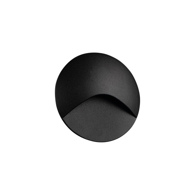 Sieninis šviestuvas EXIN LED O B-WW 2,5W 3000K Aliuminio lydinys juoda IP65