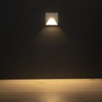 Sieninis šviestuvas EXIN LED L W-WW 2,5W 3000K Aliuminio lydinys balta IP65