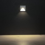 Sieninis šviestuvas EXIN LED L W-NW 2,5W 4000K Aliuminio lydinys balta IP65