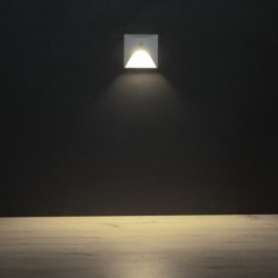 Sieninis šviestuvas EXIN LED PIR L W-NW 2,5W 4000K Aliuminio lydinys balta IP65 su PIR judesio davikliu